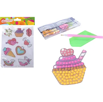 kreativní sada Kreativní set diamond nálepky MIX s kamínky