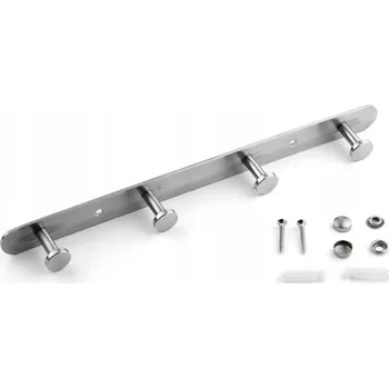 Věšák VĚŠÁK NA ZEĎ HÁČEK DRŽÁK NA OBLEČENÍ 4 HÁČKY