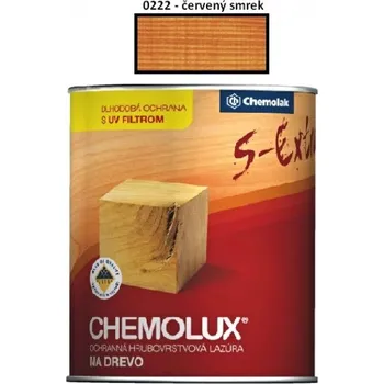 Lak na dřevo Lazura na dřevo Chemolux Extra 2,5 L /0222 (červený smrk)
