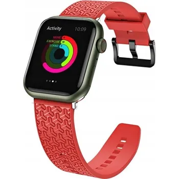Řemínek na hodinky Řemínek RZAKcesoria pro Apple 22mm červený