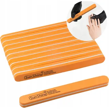 PILNÍK a LEŠTIČKA na nehty 180/240 ROVNÝ 10 Ks