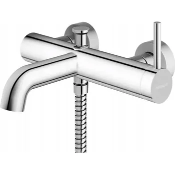 Vodovodní baterie Nástěnná vanová a sprchová baterie s jednou pákou Kohlman AXEL GOLD zlatá