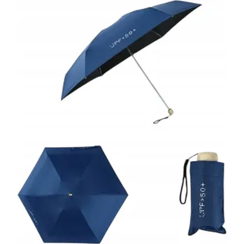 Mini deštník #cool_items manuální skládací deštník s pouzdrem modrý