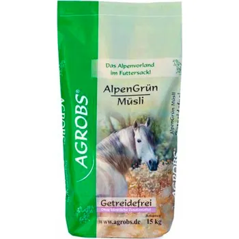 Krmivo pro koně AGROBS - ALPSKÉ ZELENÉ MÜSLI Velikost balení: 15 kg