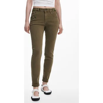 Dámské jeans DESIGUAL 25SWDD59 4092 DENIM ARIZONA 4092 GREEN velikost 40