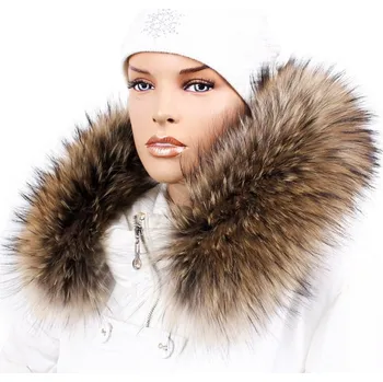 Sikora Kožešinový lem na kapuci - límec mývalovec bežový M 01/27 (70 cm)