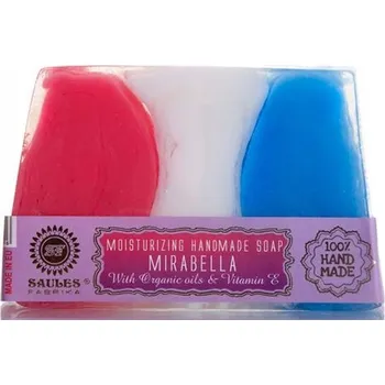 Mýdlo Glycerinové mýdlo extra jemné MIRABELKA MIRABELLA 80g ruční výroba