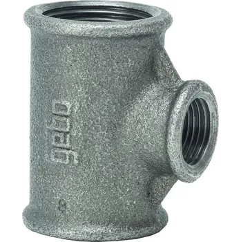 rozdělovač topení GEBO T-kus černý redukovaný č.130 5/4" x 3/4", 130-28S