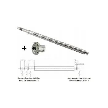 Spojovací materiál Kuličkový šroub HIWIN R16-05-800-862 s maticí