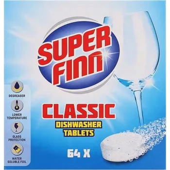 Tablety do myčky Classic (standardní) Super Finn 64 ks