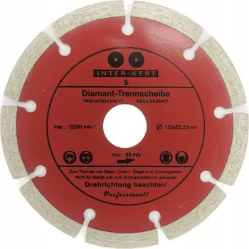 Řezný kotouč DIAMANTOVÝ KOTOUČ na BETONU, ŽULU, MARMOR 125 mm