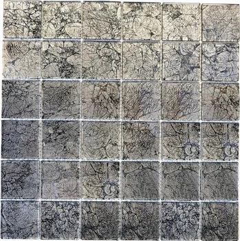 Obraz Skleněná mozaika WzorcowniaStudio 30 x 30 cm černá