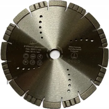 Řezný kotouč Diamantový kotouč na betonu a asfalt Mixstar 230xH12xT2,6x22,2 mm