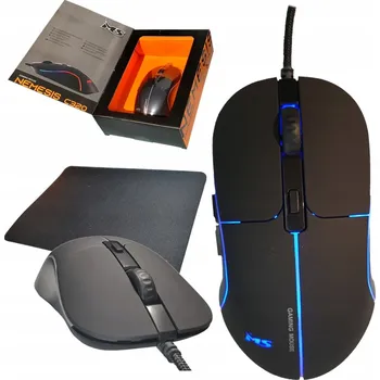 MYŠ MS NEMESIS C320 6400DPI 7P LED GAMING S PODLOŽKOU, SILNÝ OPLETOVACÍ KABEL