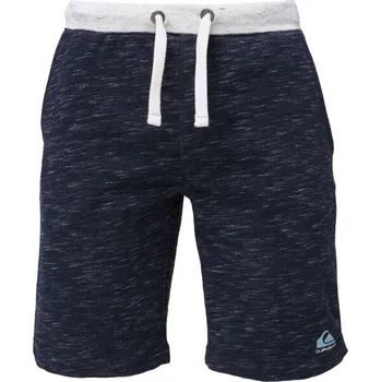 Pánské kraťasy Pánské teplákové kraťasy Quiksilver BLOCK SLIM SHORT XXL Tmavě modrá, Bílá