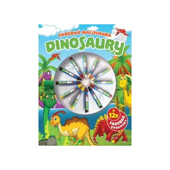 Dinosaury Farebná omaľovanka