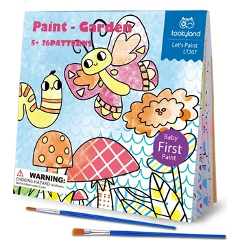 kreativní sada Tookyland Malování vodou - Zahrada (24 omalovánek)