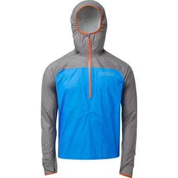 Pánská větrovka Pánská nepromokavá bunda OMM Halo Smock Barva: Grey/Blue, Velikost: M