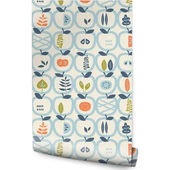 Fototapeta Tapeta do kuchyně – Jablka a listy /655271575