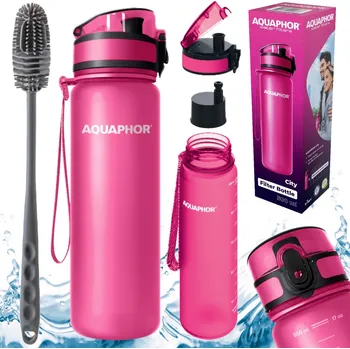 Láhev Filtrační láhev Aquaphor City 0,5 l růžová