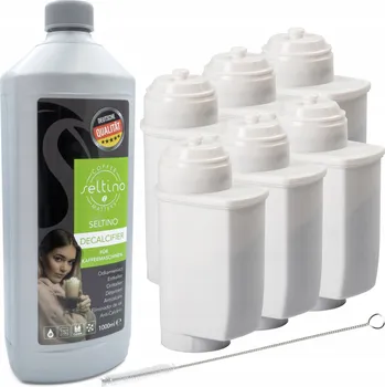 vodní filtr 6x vodní filtr pro Siemens EQ6 EQ9 + odvápňovač 1 l