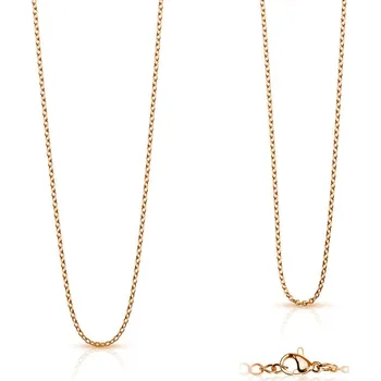Řetízek Šperky4U Zlacený ocelový řetízek, Rose gold, tl. 1,5 mm - OPE1015-015-45