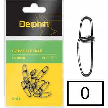 Obratlík s karabinkou Crosslock Delphin Snap C-03 0 10 Ks