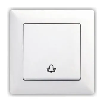 Domovní zvonek Tlačítko zvonek VISAGE SIMPLE bílé