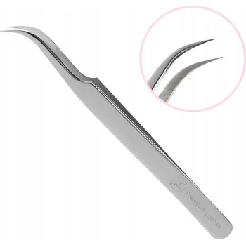 Péče o řasy a obočí Pinzeta na řasy zahnutá 45 stupňů Deluxe COMMON Premium Lashes