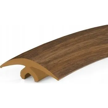 Stavební profil Prahová dilatační lišta ohebná pro oblouky FLEX 3m OŘECH, Profil A