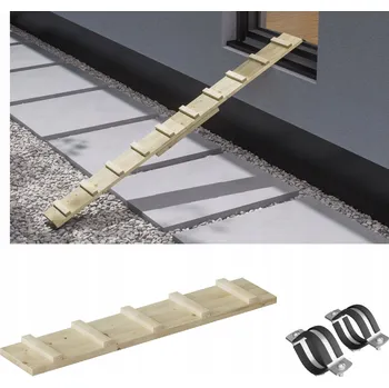 Žebřík DŘEVĚNÝ ŽEBŘÍK SCHODY PRO KOČKY 1M + SVORKA