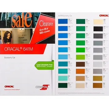 ORACAL 641 MAT | VZORNÍK PLOTROVÝCH FÓLIÍ - NÁBYTKOVÉ, REKLAMNÍ - 59 BAREV