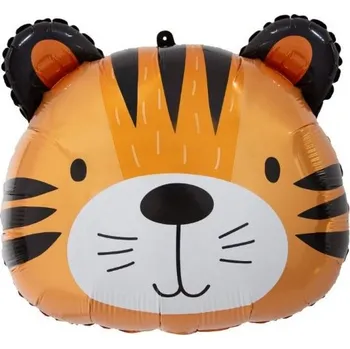Party dekorace Foliový balonek hlava Tygra 41 x 36 cm