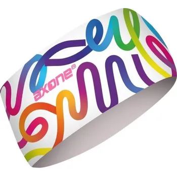 Čelenka Dámská čelenka AXONE RAINBOW UNI Bílá, Mix