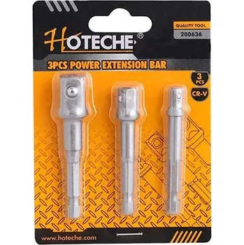 Gola sada Sada adaptérů do vrtačky 3-dílná (1/4”;3/8”;1/2”) HOTECHE (200636)