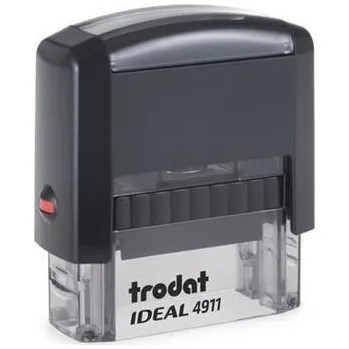 Kancelářské potřeby Razítko Ideal 4911, černá, černý polštářek, TRODAT P2IDEAL4911