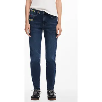 Dámské kalhoty Dámské jeans DESIGUAL 25SWDD59 5008 DENIM ARIZONA 5008 BLUE velikost 38