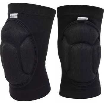 Chránič nohou ELASTICKÉ CHRÁNIČE KOLEN ČERNÉ NÁKOLENÍKY PRO JÓGU, VOLEJBAL A TANEC