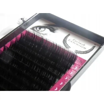 Umělé řasy Řasy pro objemové prodlužování Eyelash L 0,05 délka 9 mm 16 proužků