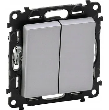 vypínač Legrand Valena Life hliník - přepínač schodišťový 2