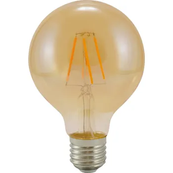 Žárovka LED žárovka dekorativní VintageAmber Filament G80 E27 WW 2000K 350lm