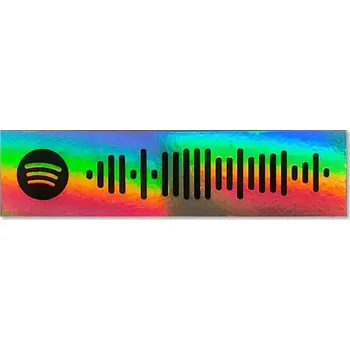 Samolepicí dekorace na vozidlo Samolepka Spotify Kód QR Hologram