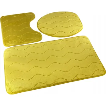 Koupelnová předložka Koupelnové předložky Sumba olivové protiskluzové, sada 3 ks