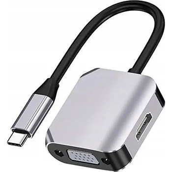 USB hub Adaptér HUB USB C - redukce / adaptér HDMI VGA
