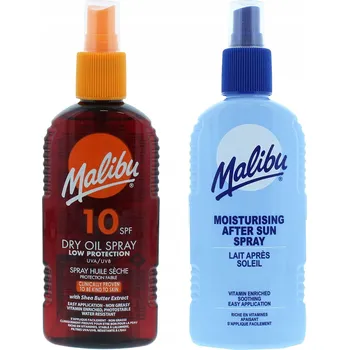 Opalování Malibu SPF10 Bronzující olej 200 Ml + balzám Ve Spreji po opalování 200 Ml