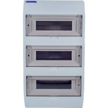 Rozvaděč MODULÁRNÍ ROZVADĚČ S36 N/T (1000DC) IP40 S KOUŘOVÝM KRYTEM N+PE INCOBEX