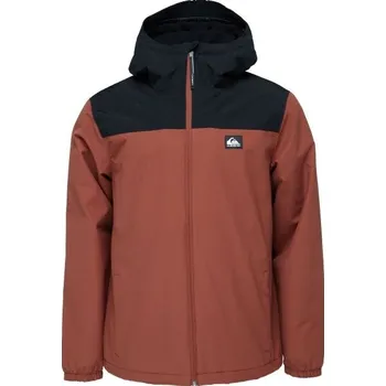 Pánská bunda Quiksilver OVERCAST 3K WARM JACKET L Vínová, Černá, Bílá