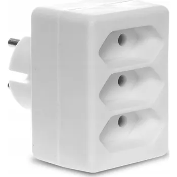 Elektrická zásuvka ROZBOČKA TROJITÝ ROZDĚLOVAČ PRO 3 ZÁSUVKY 250 V R-3 BÍLÝ B/U