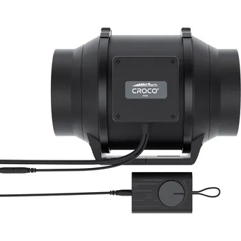 Domácí ventilátor Croco Fan EC BF-125 - potrubní ventilátor s regulací otáček 125mm 485m³/h