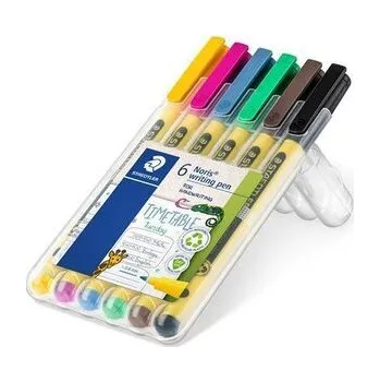 Fineliner "Noris 307", 6 barev, sada, 0,6 mm, STAEDTLER 307 SB6